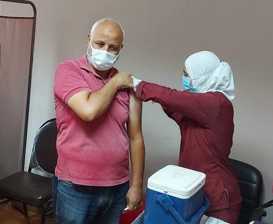 تطعيم العاملين بمنطقة الإسماعيلية