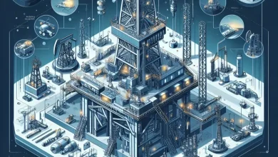 أبراج حفر آبار النفط