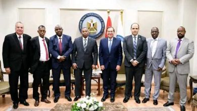 وزير البترول يستقبل وزير طاقة جيبوتي والوفد المرافق له
