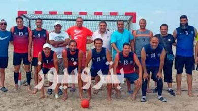 فريق الإسكندرية للبترول لكرة اليد الشاطئية 35 سنة