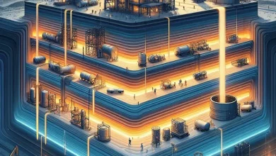 الضغط الطبقي في آبار النفط