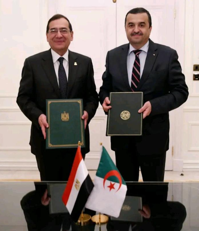 وزيرا مصر والجزائر للبترول والطاقة