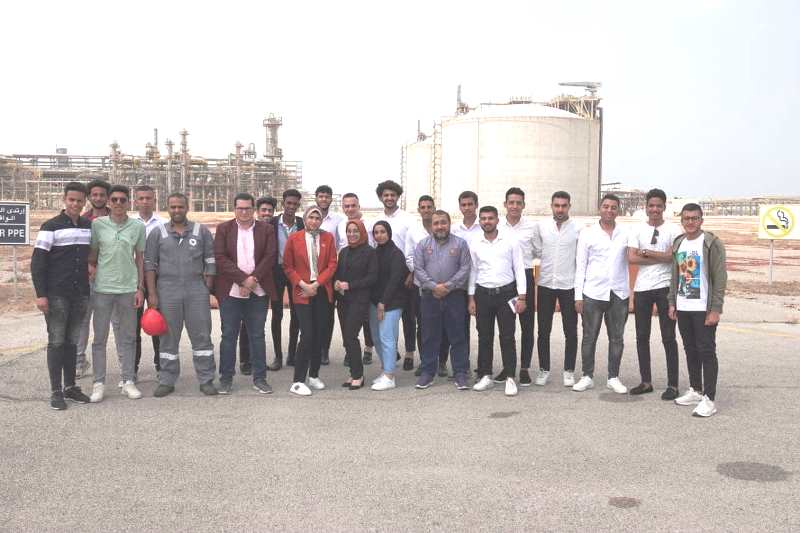 زيارة لطلاب هندسة البترول جامعة المنصورة الجديدة لشركات إسالة الغاز