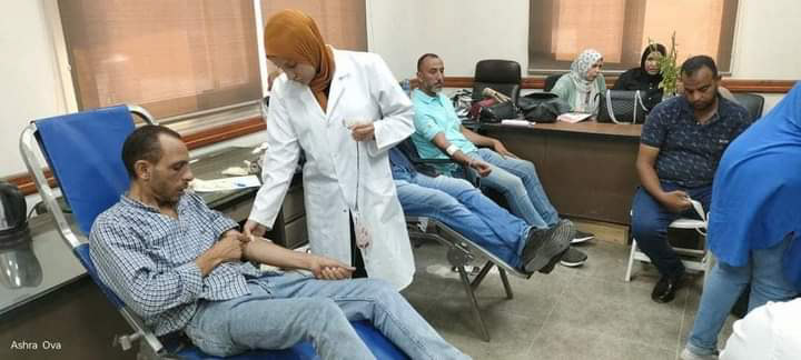 حملة التبرع بالدم بشركة الإسكندرية للبترول
