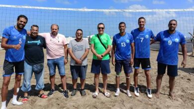 فريق الكرة الطائرة الشاطئية بشركة الإسكندرية للبترول 40 عام
