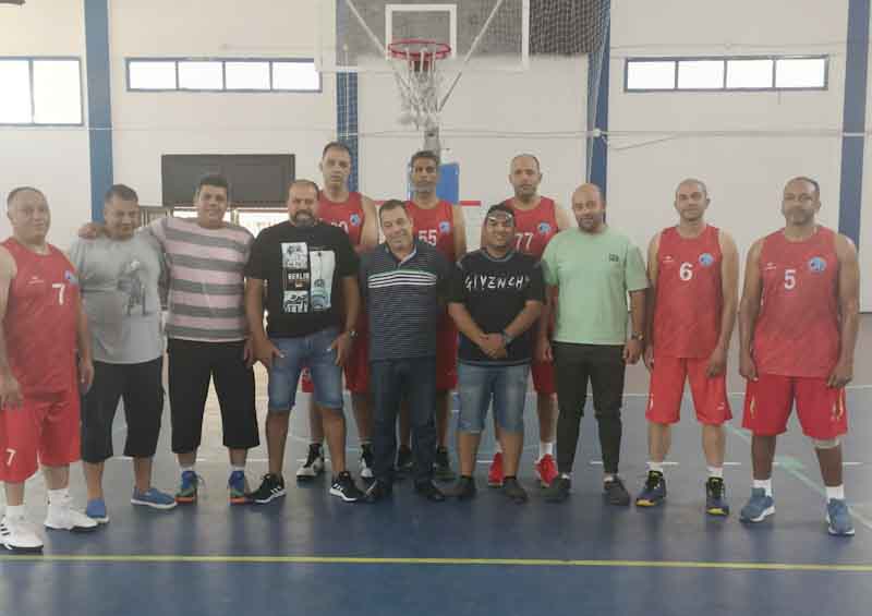 فريق كرة السلة بشركة الإسكندرية للبترول 45 عام