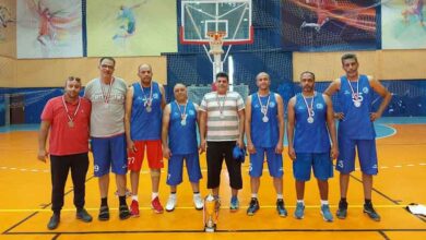 فريق كرة السلة بشركة الإسكندرية للبترول 45 عام