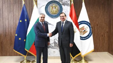 " وزير البترول " يستقبل وزير الطاقة البلغاري