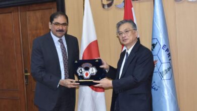 معهد بحوث البترول يستقبل السفير الياباني بمصر