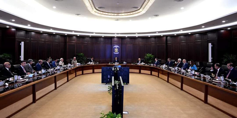 جانب من اجتماع مجلس الوزراء 