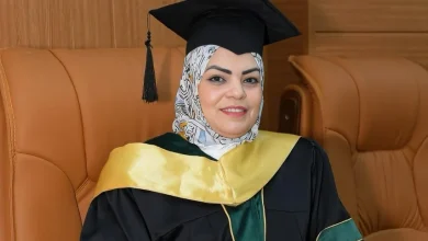 حصول الزميلة لمياء عبد السميع على درجة الماجستير