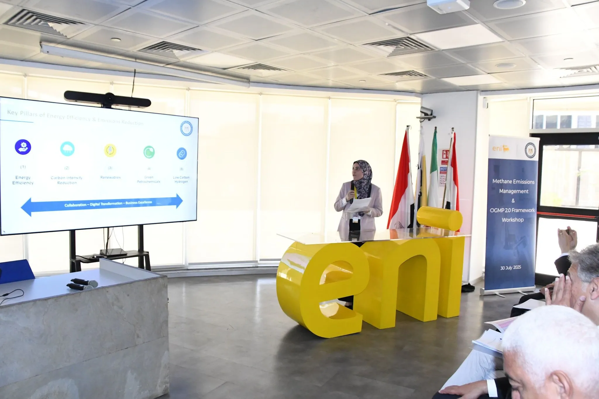 وزارة البترول و إيني الإيطالية تنظمان ورشة عمل حول خفض انبعاثات الميثان