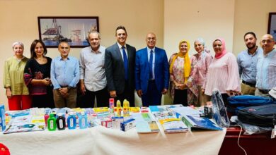 افتتاح معرض المستلزمات المدرسية للعاملين بشركة خدمات البترول البحرية