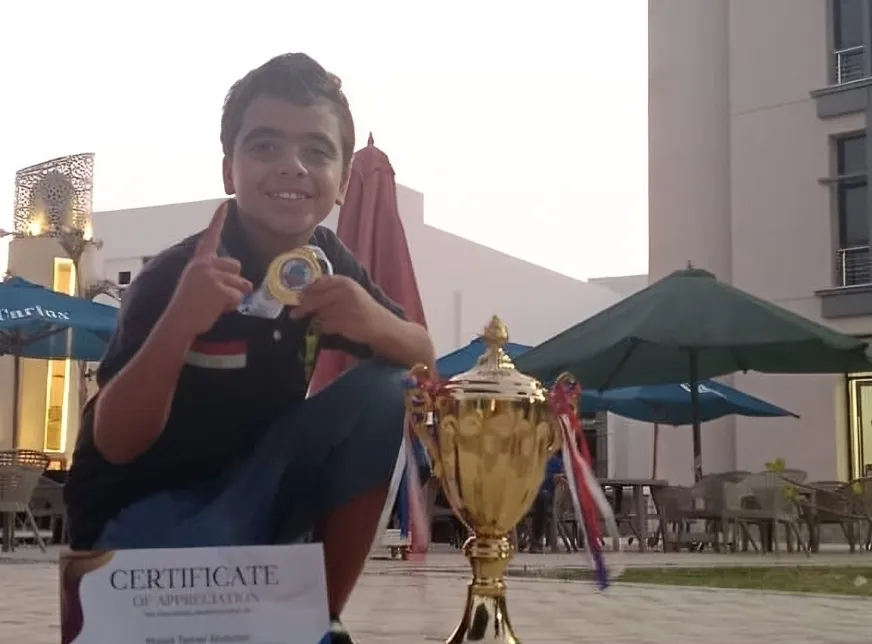 مالك تامر عبدالله يفوز بكأس العباقرة الكندية