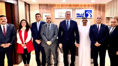 وزير البترول يتفقد مقر شركة إنبي في أبوظبي