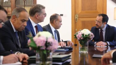 وزيرا البترول والخارجية يلتقيان رئيس جمهورية قبرص