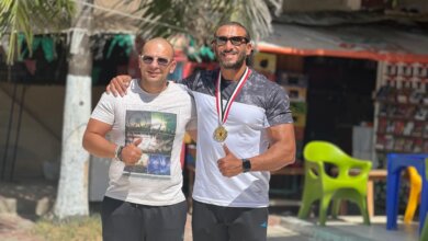 محمود إبراهيم لاعب العامرية للبترول يحصد الذهب في أولمبياد الشركات