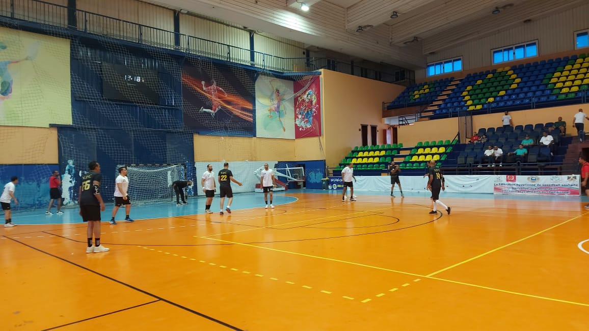 جانب من مباراة جابكو والنصر للبترول