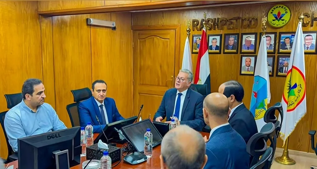 جانب من زيارة وزير البترول لشركة رشيد للبترول
