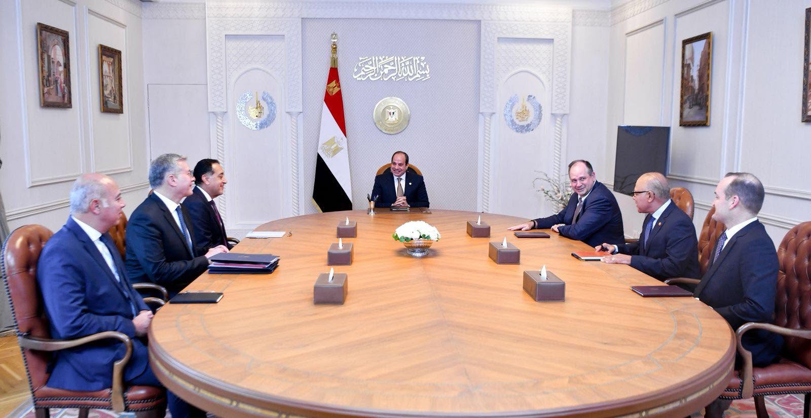 الرئيس السيسي يستقبل الرئيس التنفيذي لشركة أباتشي العالمية