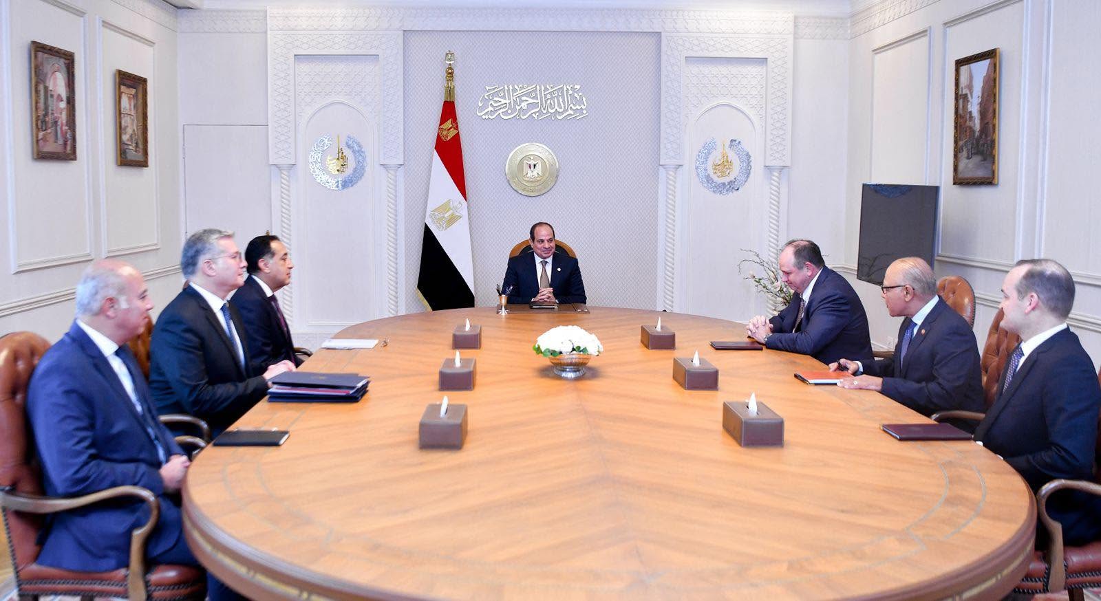 الرئيس السيسي يستقبل الرئيس التنفيذي لشركة أباتشي العالمية