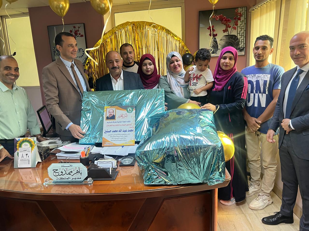 حفل تكريم الزميل محمد عبدالله لبلوغه قمة العطاء الوظيفي 