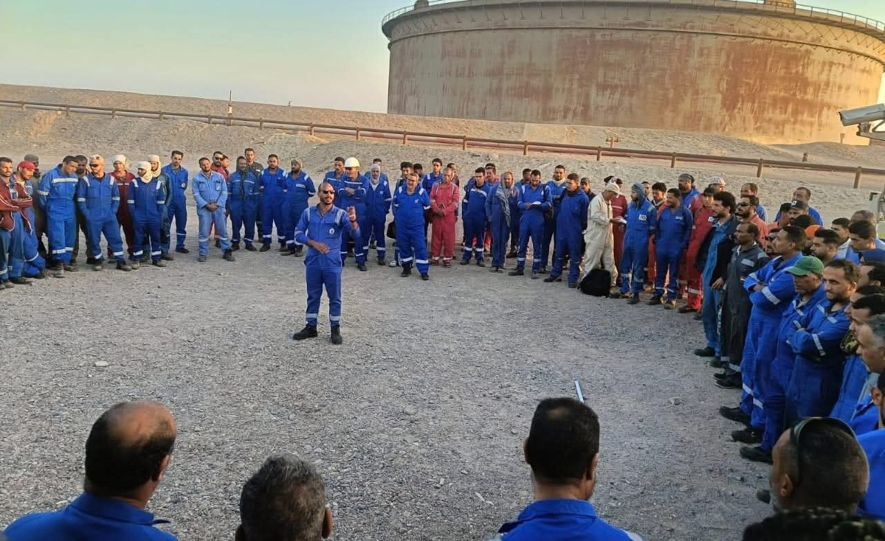 حملات توعية بشركة بترومنت لتعزيز ثقافة السلامة والصحة المهنية في مواقع العمل