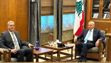 رئيس مجلس النواب اللبناني يستقبل المهندس كريم بدوي وزير البترول والثروة المعدنية