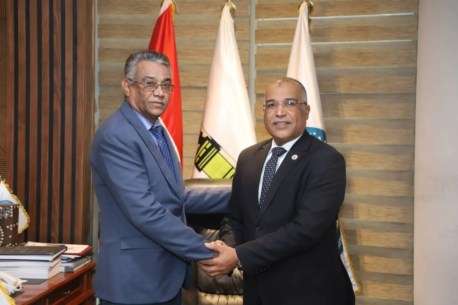 رئيس نقابة البترول يستقبل وفد نقابة البترول اليمنية لتعزيز التعاون النقابي العربي