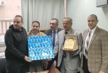 تكريم الزميلين خليل علم الدين ومحب العربي لبلوغهما قمة العطاء الوظيفي