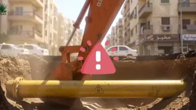 الحفر العشوائي يهدد سلامة شبكات الغاز الطبيعي