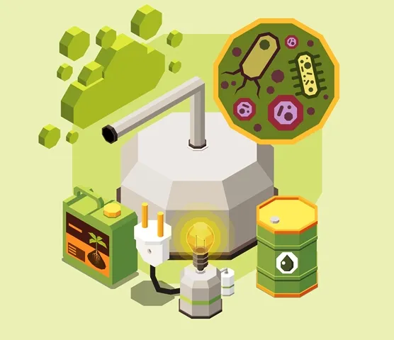 عمليات الهضم اللاهوائي لإنتاج الغاز الحيوي