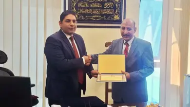 تكريم الزميل بدر الشافعي لبلوغه قمة العطاء الوظيفي