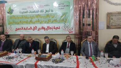 حفل تكريم الزميلين السيد هاشم ومحمد النادي لبلوغهما قمة العطاء الوظيفي