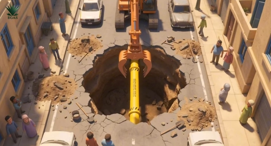 الحفر العشوائي يهدد سلامة شبكات الغاز الطبيعي