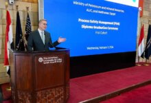 وزير البترول يشهد احتفالية تخرج الدفعة الأولى من دبلومة سلامة العمليات بقطاع البترول بالجامعة الأمريكية