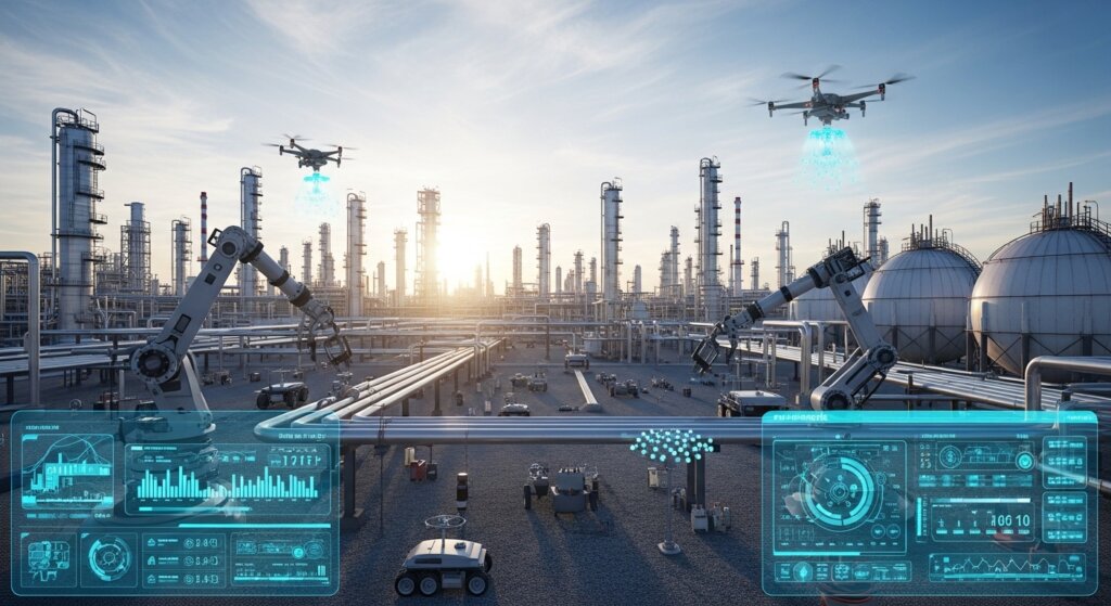 أتمتة العمليات في قطاع النفط والبترول 