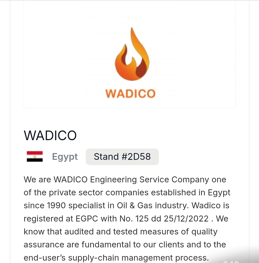 واديكو تستعرض أحدث مشروعات التعدين والتقنيات المتقدمة في إيجبس 2026