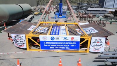 بتروجيت تنتهي من تصنيع الأغلفة المعدنية لمفاعل الوحدة الثالثة بمحطة الضبعة