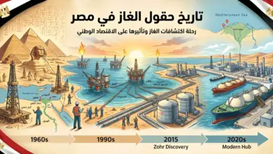 تاريخ حقول الغاز في مصر