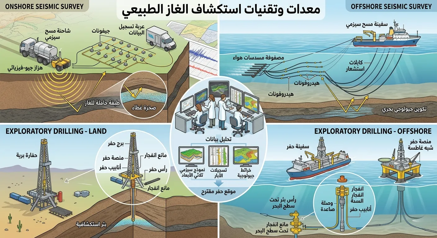 معدات استكشاف الغاز