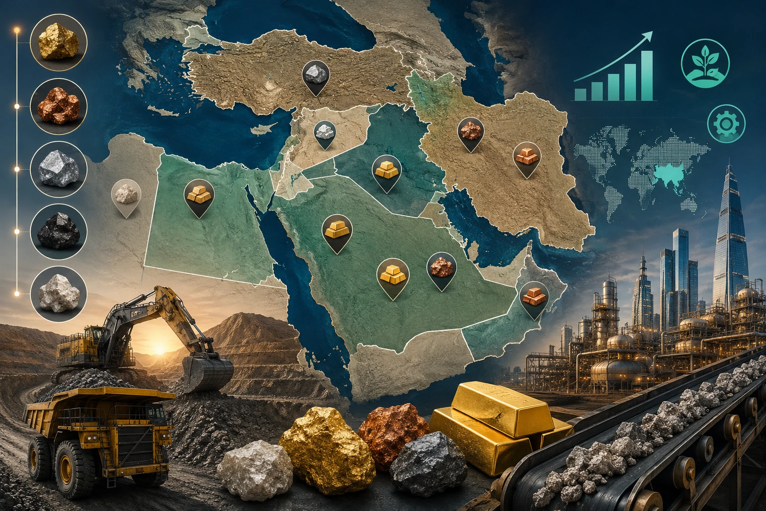 اقتصاد التعدين في الشرق الأوسط