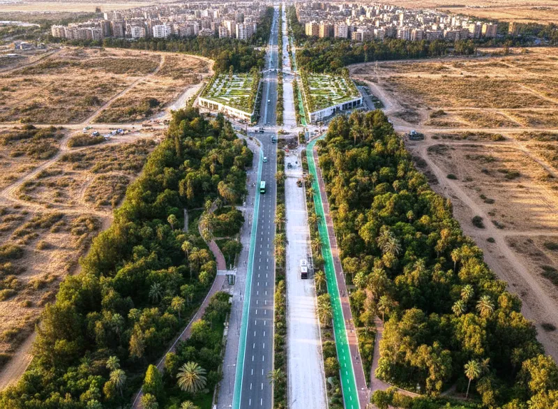 خفض الانبعاثات الكربونية في مشروعات النقل الأخضر في مصر