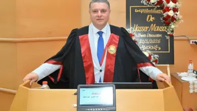 الزميل "ياسر موسى" مدير منطقة زفتى وميت غمر يحصل على درجة الدكتوراة