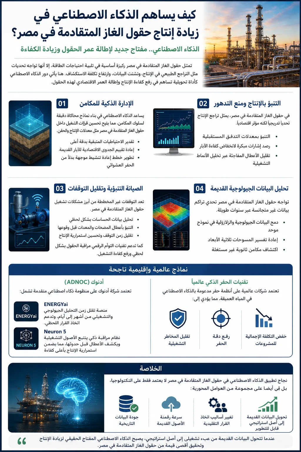 حقول الغاز المتقادمة في مصر