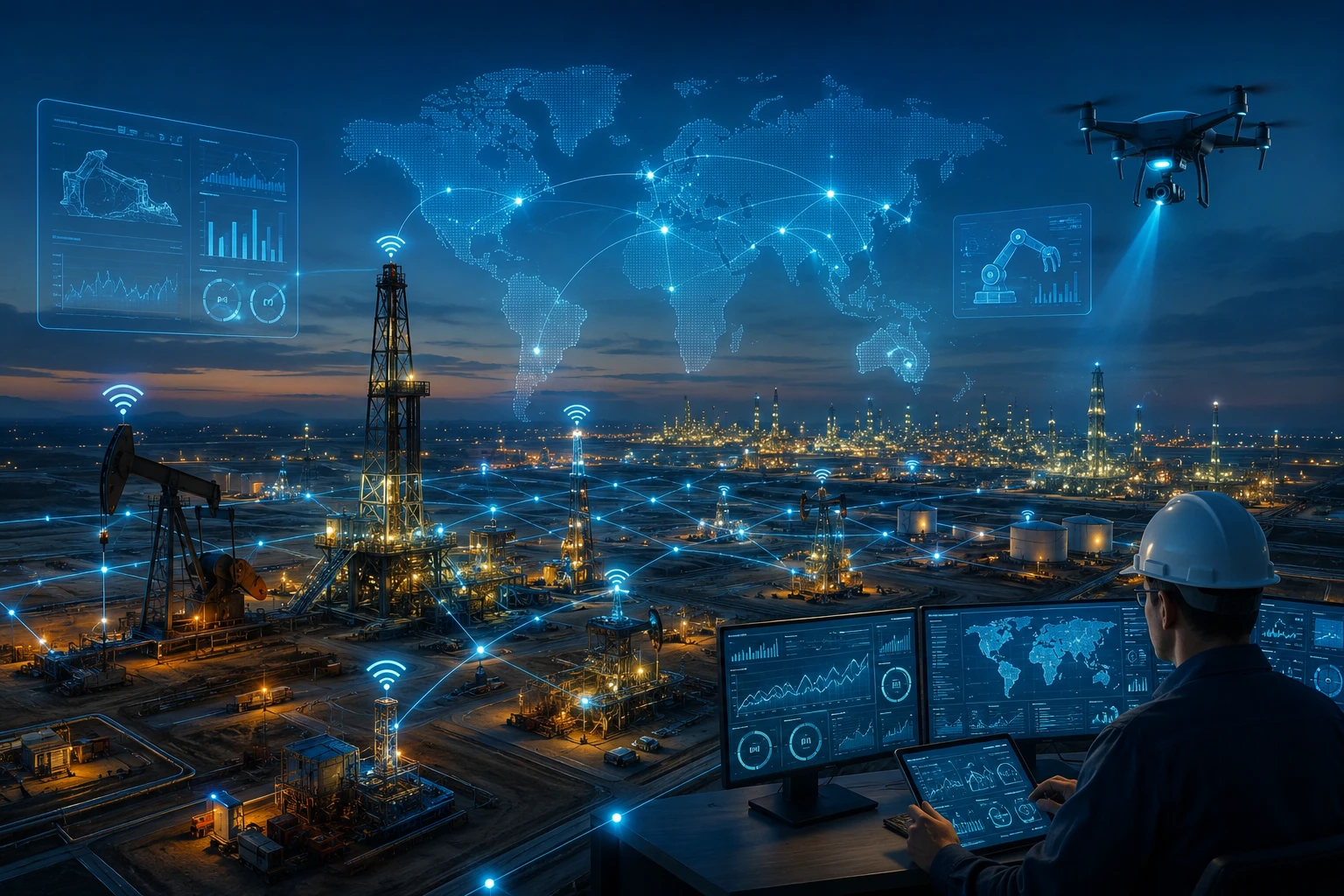 أكبر مشاريع حقول النفط الرقمية في العالم 