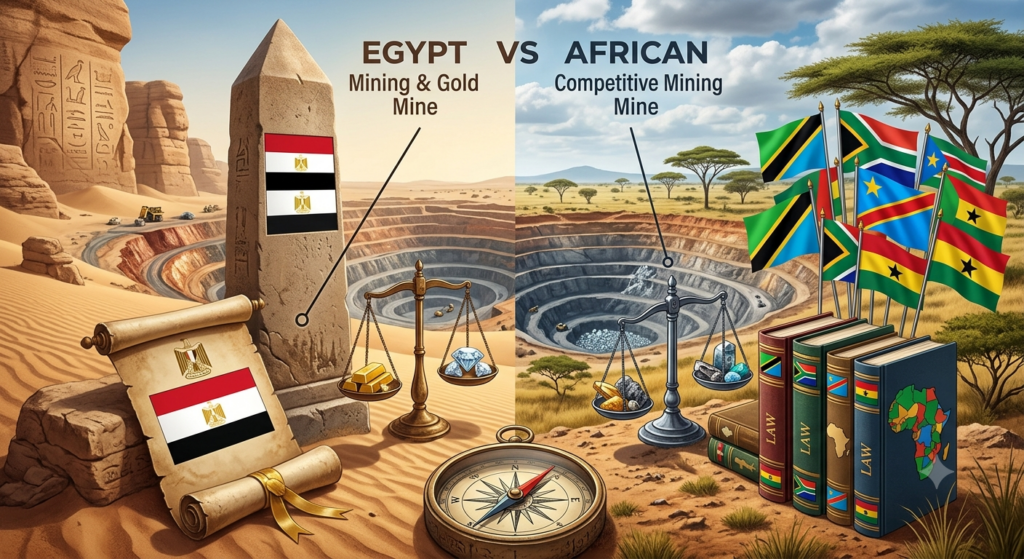 مقارنة التشريع التعديني المصري بالتشريعات الإفريقية المنافسة