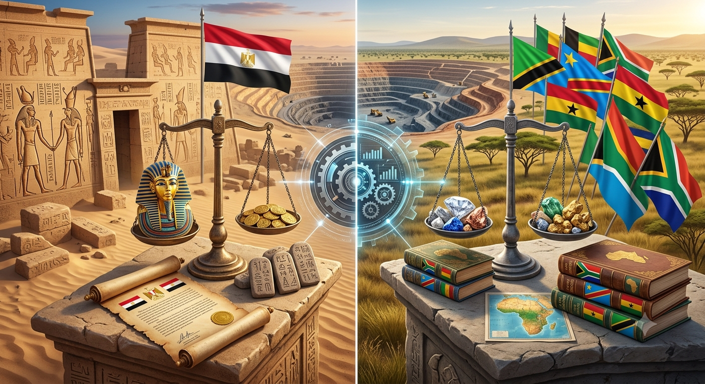 مقارنة التشريع التعديني المصري بالتشريعات الإفريقية المنافسة