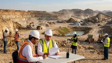 تراخيص التعدين للمعادن الصناعية ومواد البناء