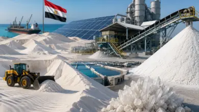 استثمار الرمال البيضاء ومصنع الكوارتز المصري